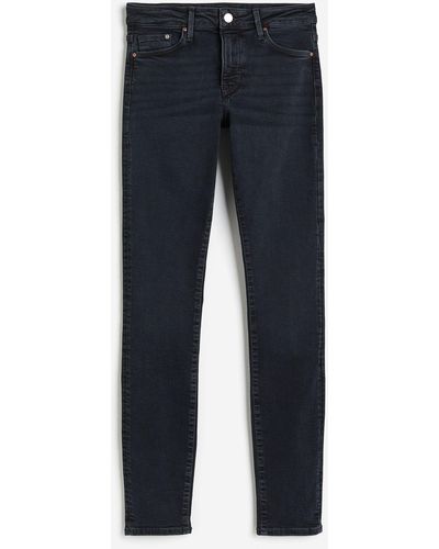 H&M Shaping Skinny Regular Jeans - Bleu