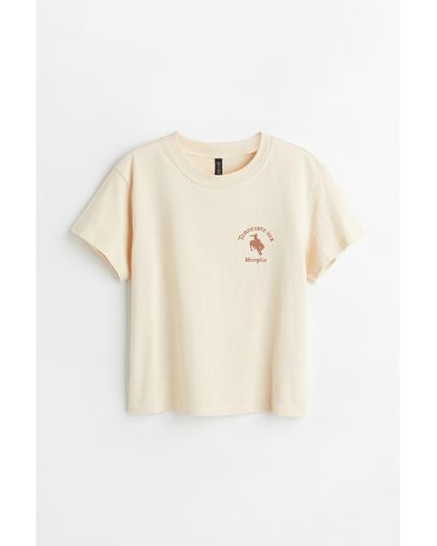 H&M T-shirt imprimé - Neutre
