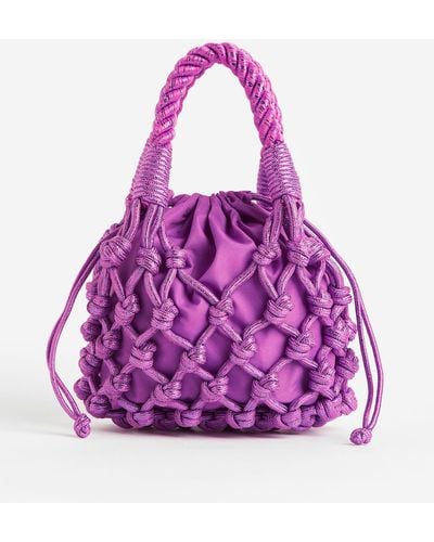 H&M Kleine geknüpfte Pouch-Tasche - Pink