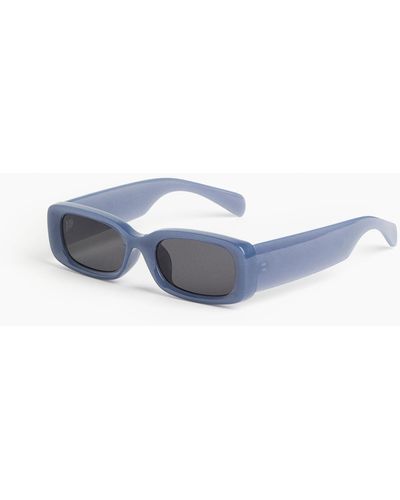 H&M Rechthoekige Zonnebril - Blauw