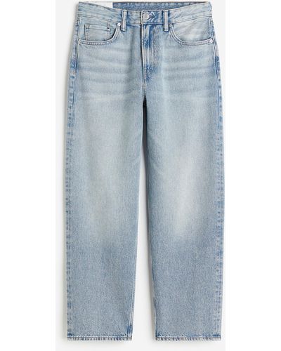 H&M Loose Jeans - Bleu