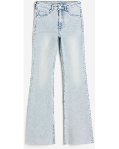 H&M Flared High Jeans - Blauw