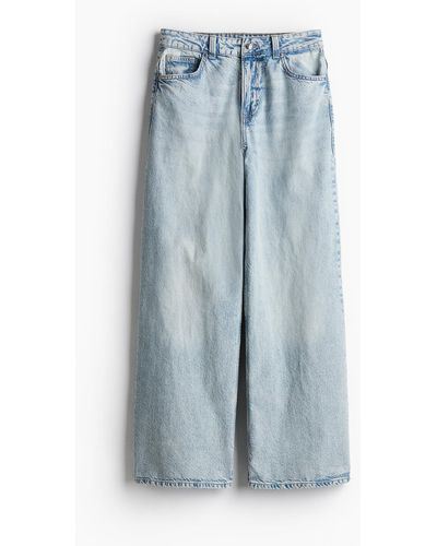 H&M Baggy Regular Jeans - Blauw