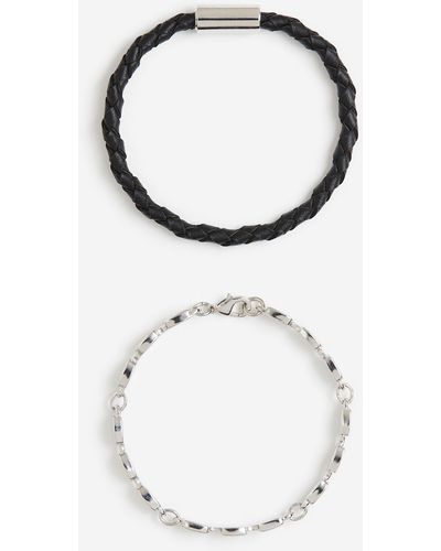 H&M Set Van 2 Armbanden - Zwart
