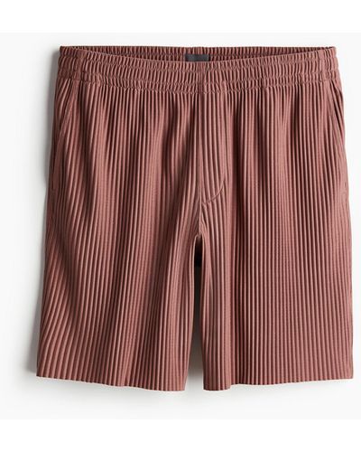 H&M Short plissé Regular Fit - Rouge