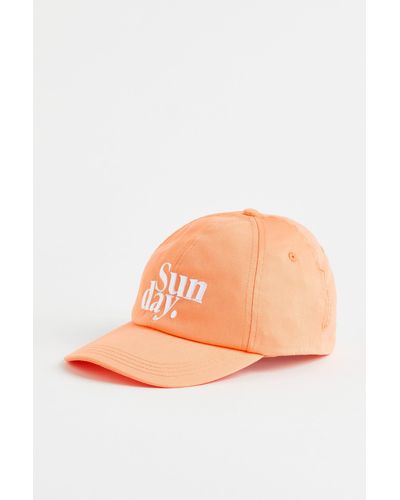 H&M Cap aus Baumwolltwill - Orange