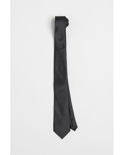 H&M Cravate en satin - Noir