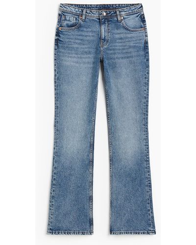 H&M Bootcut Regular Jeans - Blau