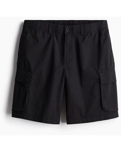 H&M Short cargo Regular Fit - Noir