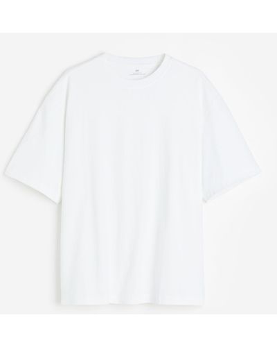 H&M T-Shirt Relaxed Fit - Weiß
