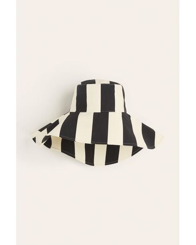 H&M Bucket Hat aus Seersucker - Natur