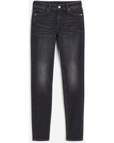 H&M Skinny Regular Ankle Jeans - Bleu