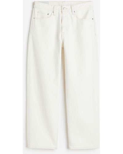 H&M Loose Jeans - Blanc
