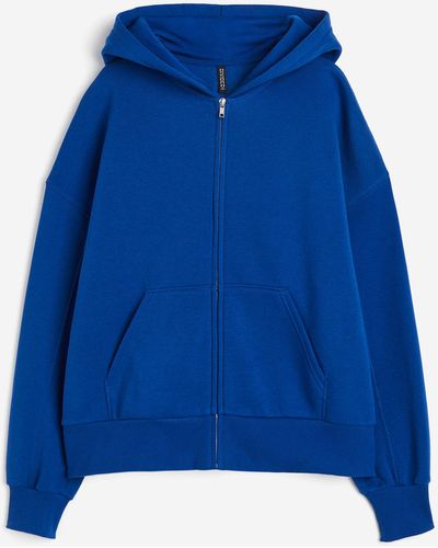 H&M Oversized Capuchonvest - Blauw