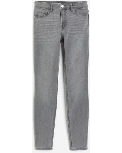 H&M Skinny Regular Jeans - Grau