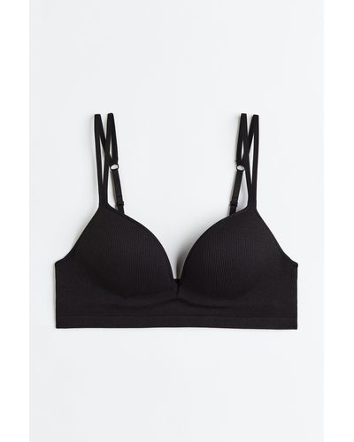 H&M Seamless Push-up-BH - Schwarz