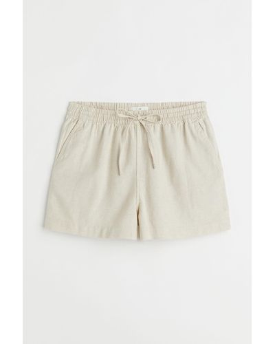 H&M Shorts aus Leinenmix - Natur