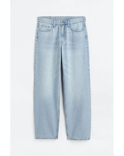 H&M 90s Baggy Low Jeans - Blau