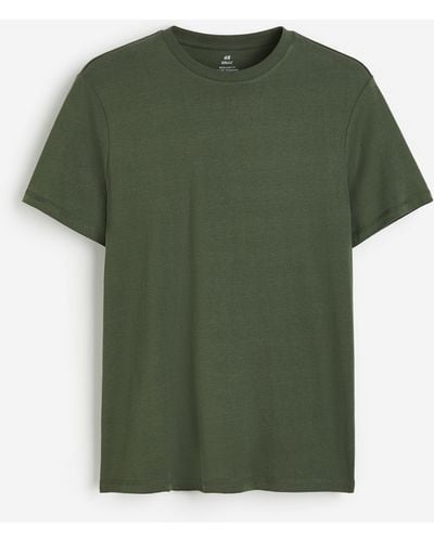 H&M COOLMAX-T-Shirt Regular Fit - Grün