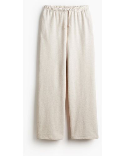 H&M Pantalon jogger ample - Blanc