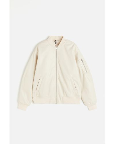 H&M Pilotenjacke mit Coating - Natur