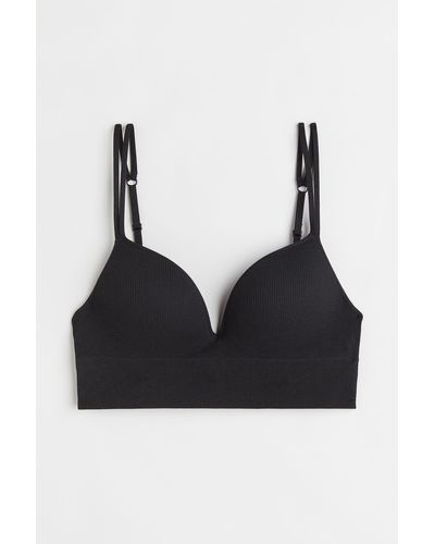 H&M Beugelloze Push-up Bh - Zwart