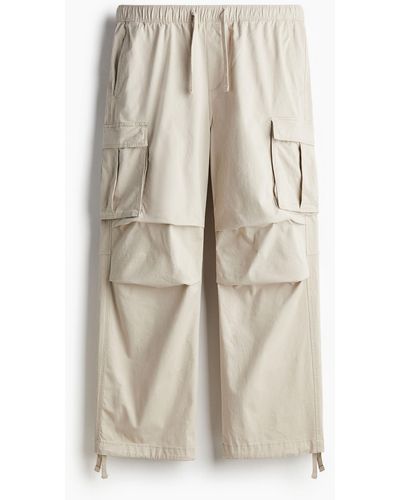 H&M Cargohose in Relaxed Fit - Natur