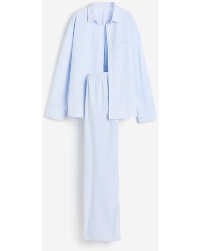 H&M Zweiteiliger Pyjama - Blau