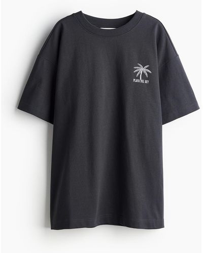 H&M Oversized T-Shirt - Schwarz