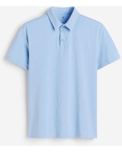 H&M Poloshirt in Slim Fit - Blau