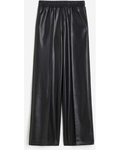 H&M Pintucked Trousers - Schwarz
