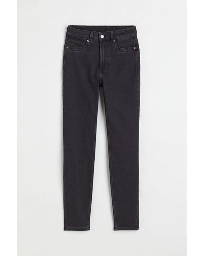 H&M Skinny High Jeans - Grijs