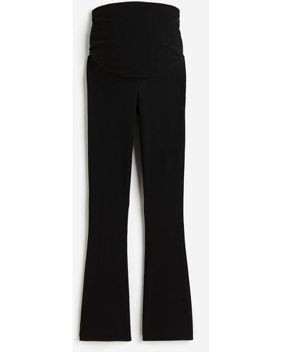 H&M MAMA Pantalon côtelé Before & After - Noir