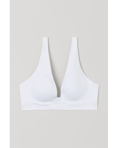 H&M Seamless Push-up-BH aus Jersey - Weiß