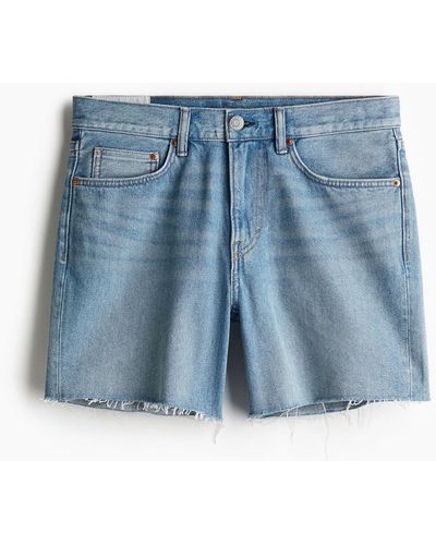 H&M Regular Denim Shorts - Blau