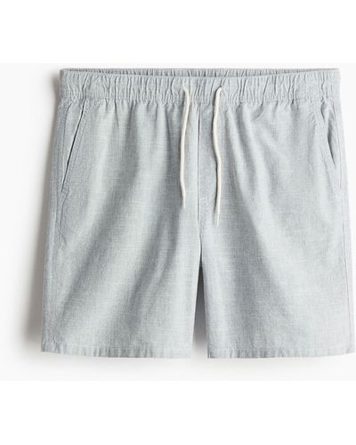 H&M Short Regular Fit en coton - Gris