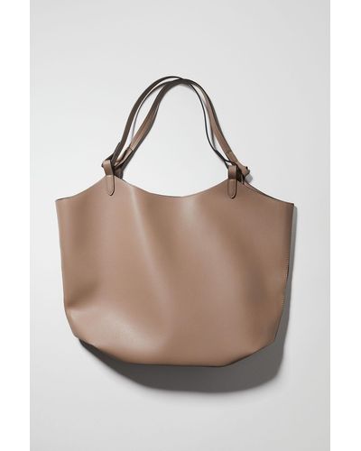 H&M Sac shopping enduit - Neutre