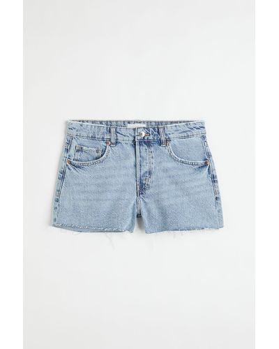 H&M Short en jean Taille basse - Bleu