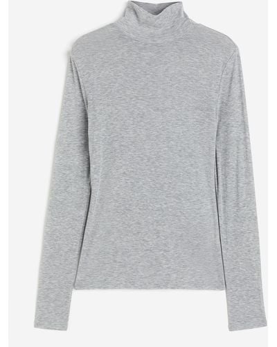 H&M Shirt mit Turtleneck - Grau