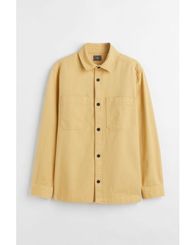 H&M Overshirt Regular Fit - Gelb