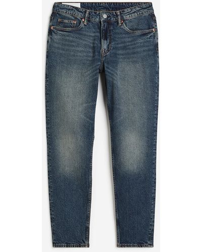 H&M Regular Tapered Jeans - Blau