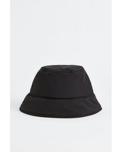 H&M Gefütterter Bucket Hat - Schwarz