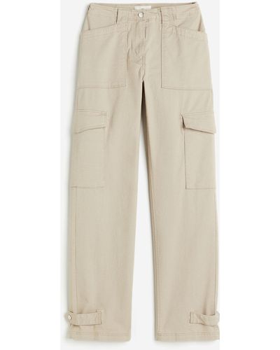 H&M Twill Utilitybroek - Naturel