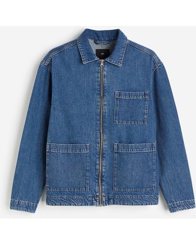 H&M Denim Overshirt - Blauw