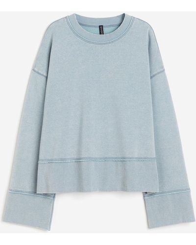 H&M Oversized Sweatshirt - Blau