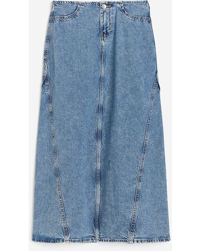 H&M Maxijupe aus Denim - Blau