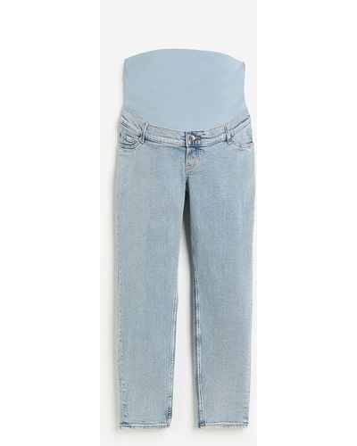 H&M MAMA Slim Ankle Jeans - Bleu