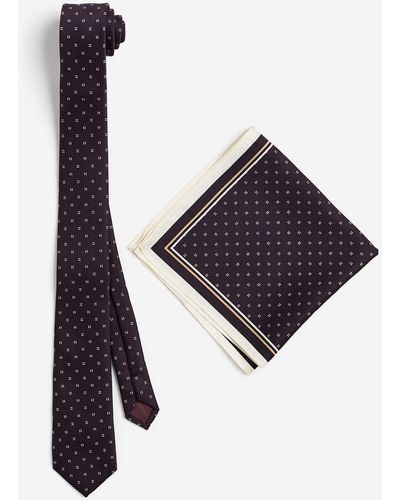 H&M Krawatte und Einstecktuch - Blau