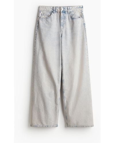 H&M Baggy Regular Jeans - Wit
