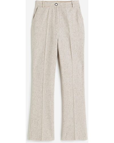 H&M Pantalon Van Wolmix - Naturel